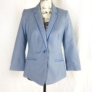 The Limited Blue Patterned Blazer